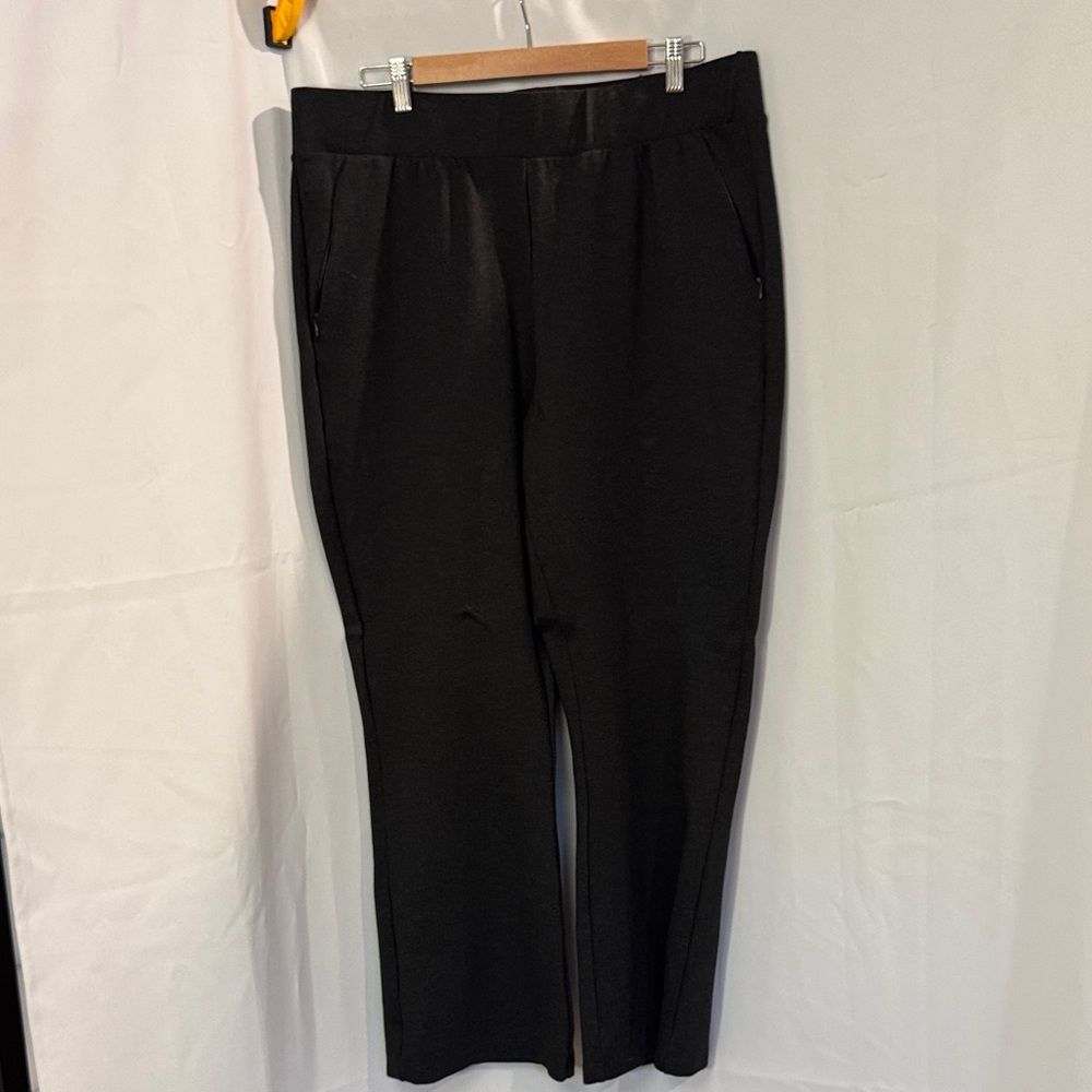 Universal Standard bootcut Ponte pull on pants in grey